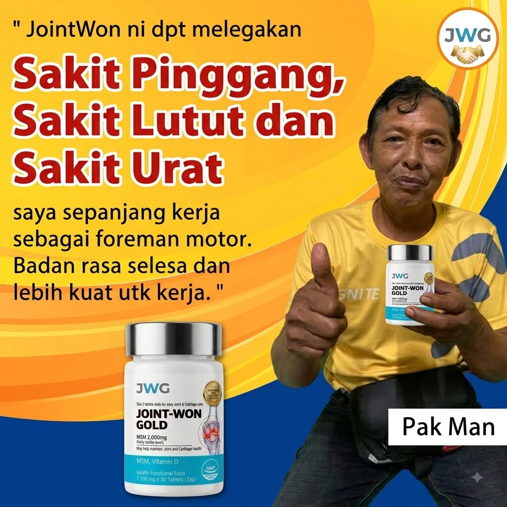 Testimoni Pak Man - sakit pinggang, lutut dan urat