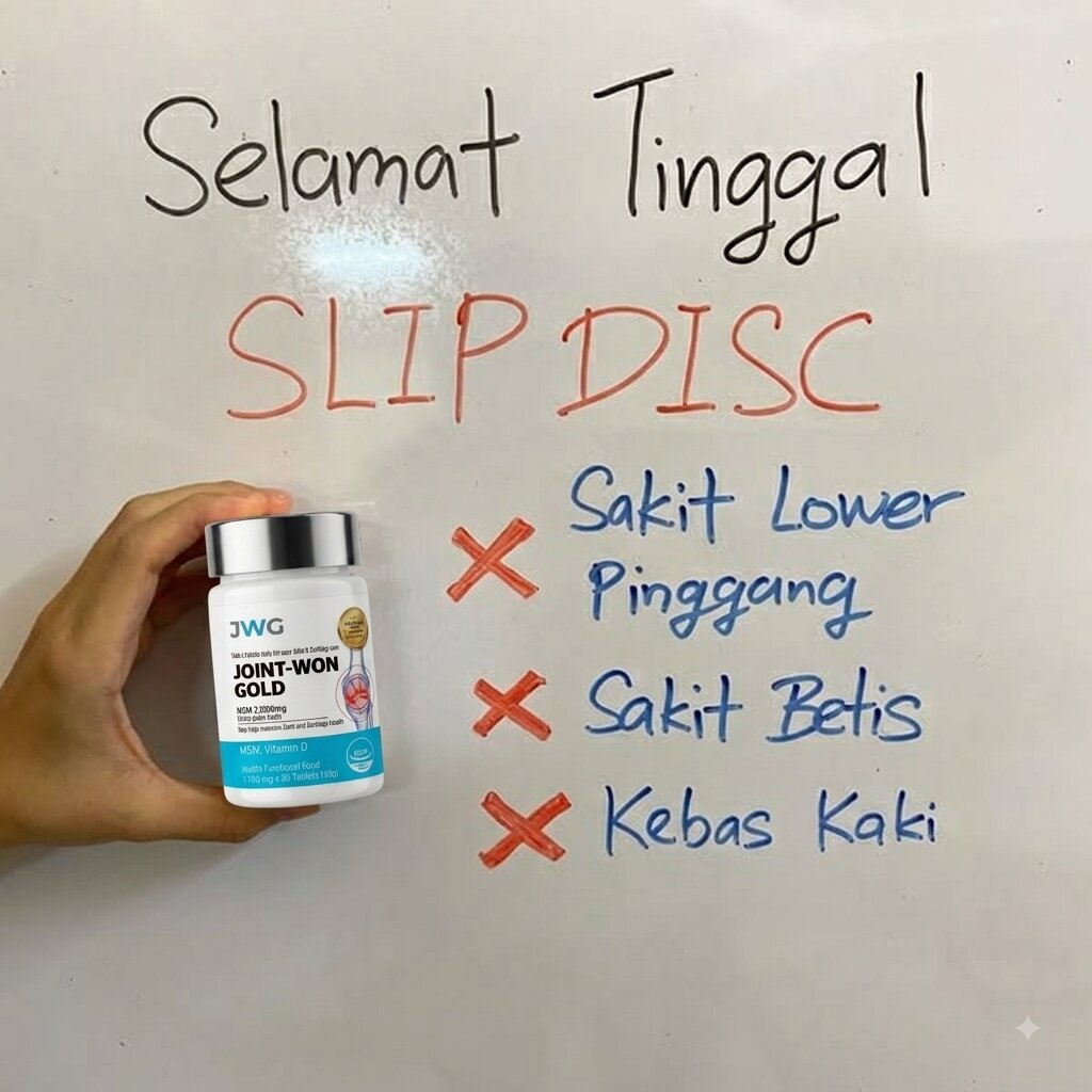 Testimoni whiteboard - selamat tinggal slip disc